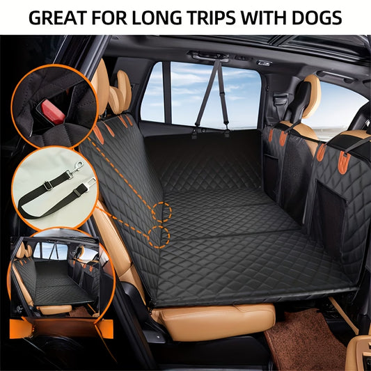 Two Paws™ Hard-Base Dog Back Seat Protector — Waterproof & Non-Slip