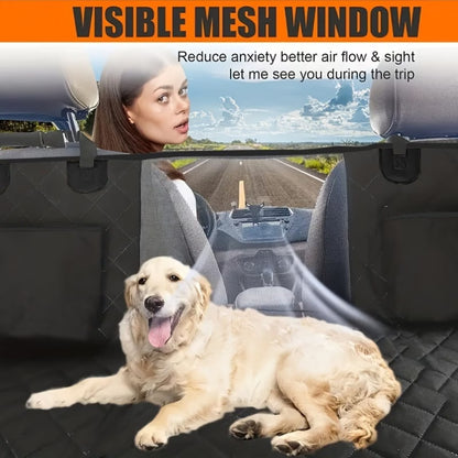 Two Paws™ Hard-Base Dog Back Seat Protector — Waterproof & Non-Slip
