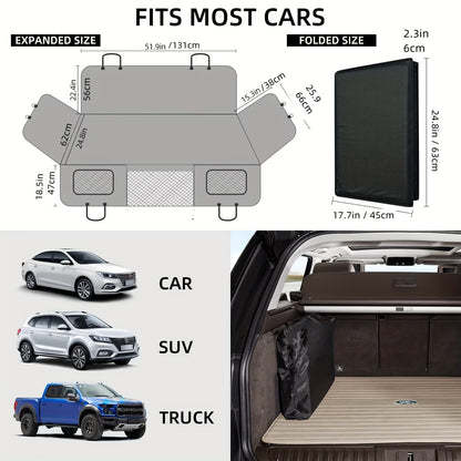 Two Paws™ Hard-Base Dog Back Seat Protector — Waterproof & Non-Slip