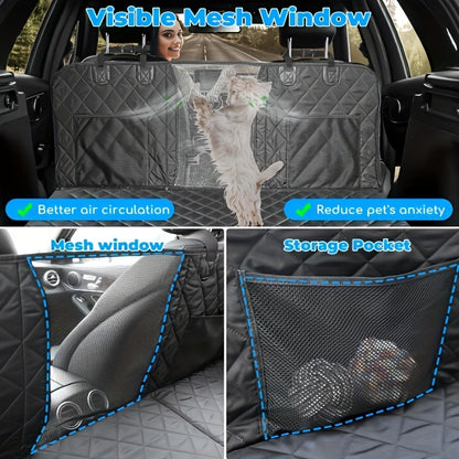Two Paws™ Hard-Base Dog Back Seat Protector — Waterproof & Non-Slip