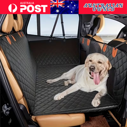 Two Paws™ Hard-Base Dog Back Seat Protector — Waterproof & Non-Slip
