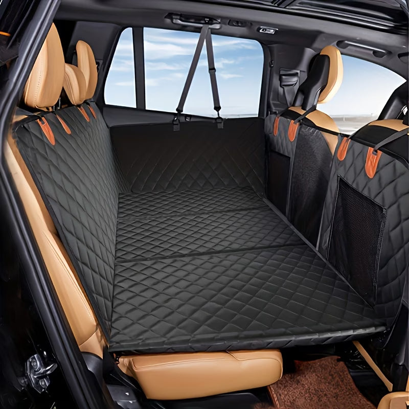 Two Paws™ Hard-Base Dog Back Seat Protector — Waterproof & Non-Slip