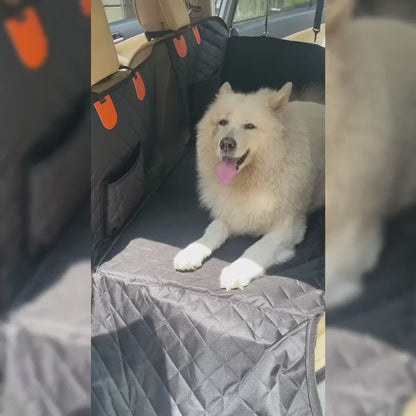 Two Paws™ Hard-Base Dog Back Seat Protector — Waterproof & Non-Slip